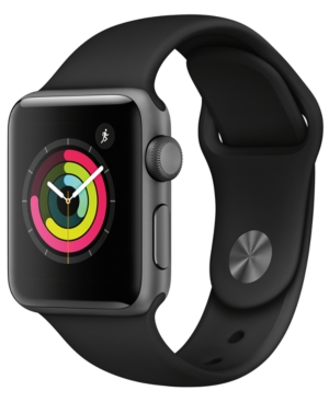 UPC 190198508218 product image for Apple Watch Series 3 Gps, 38mm Space Gray Aluminum Case with Black Sport Band | upcitemdb.com