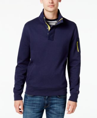 mock collar sweatshirt