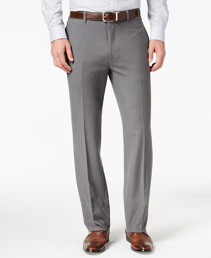 Tommy Hilfiger Men's Slim-Fit Stretch Light Gray Suit & Reviews - Suits ...