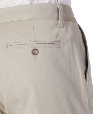 Nautica Men's Classic-Fit Stretch Solid Flat-Front Chino