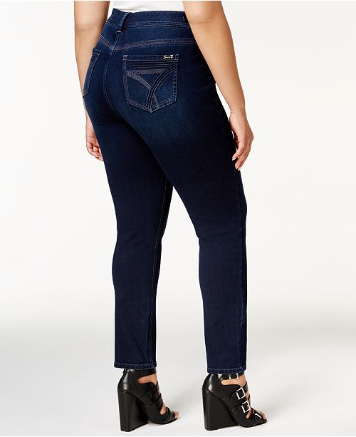 Seven7 Jeans Trendy Plus Size TummyLess Skinny Jeans Jeans Plus