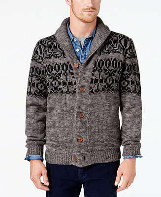 Weatherproof Vintage Men's Shawl-Collar Sweater - Macy's