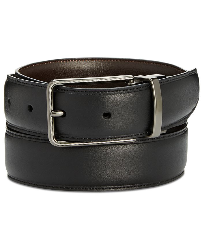 Perry Ellis Men's Reversible Leather Belt - Macy's