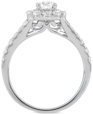 Diamond Halo Bridal Set (2 ct. t.w.) in 14k White Gold