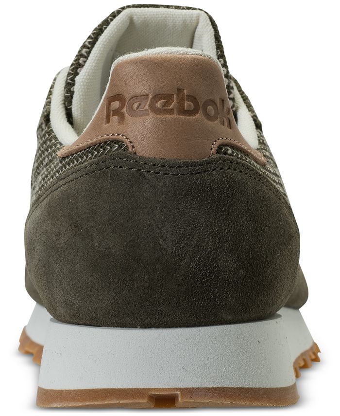 Reebok Men's Classic Leather EBK Casual Sneakers from Finish Line Macy's