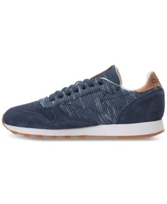 Reebok Men's Classic Leather EBK Casual Sneakers from Finish Line