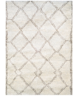 Couristan Enclave Shag Kyoto Snowflake-Bronze 7'10in x 11'2in Area Rug