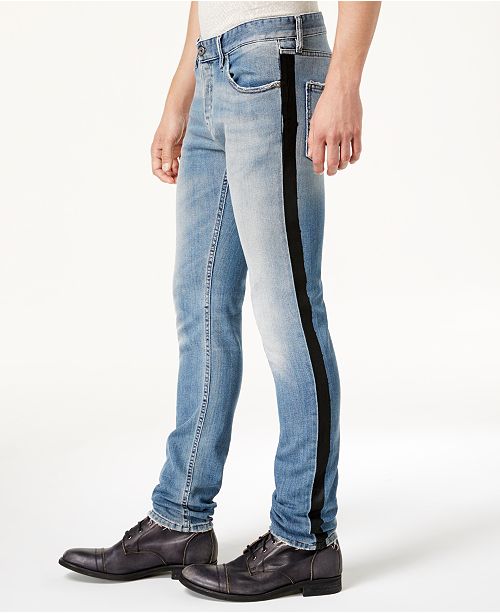 jeans with side stripe mens