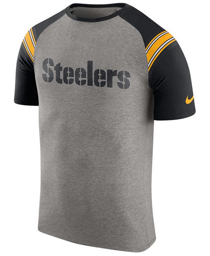 Nike Men's Pittsburgh Steelers Enzyme Shoulder Stripe T-Shirt - Macy's