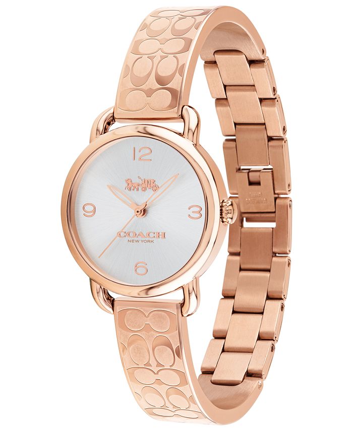 Coach Delancey White Dial Rose Gold Tone Stainless Steel Watch For Women - 14502811