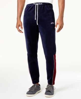 velour track pants mens