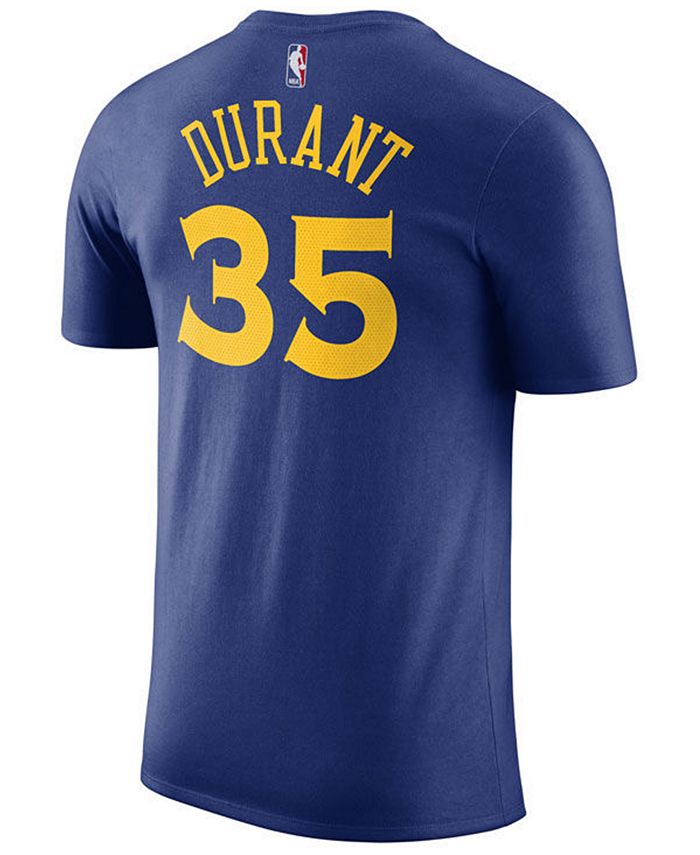Nike Men's Kevin Durant Golden State Warriors Name & Number Player T ...