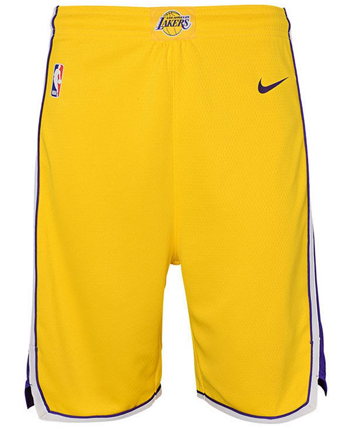 Nike Los Angeles Lakers Icon Swingman Shorts, Big Boys (8-20) - Macy's
