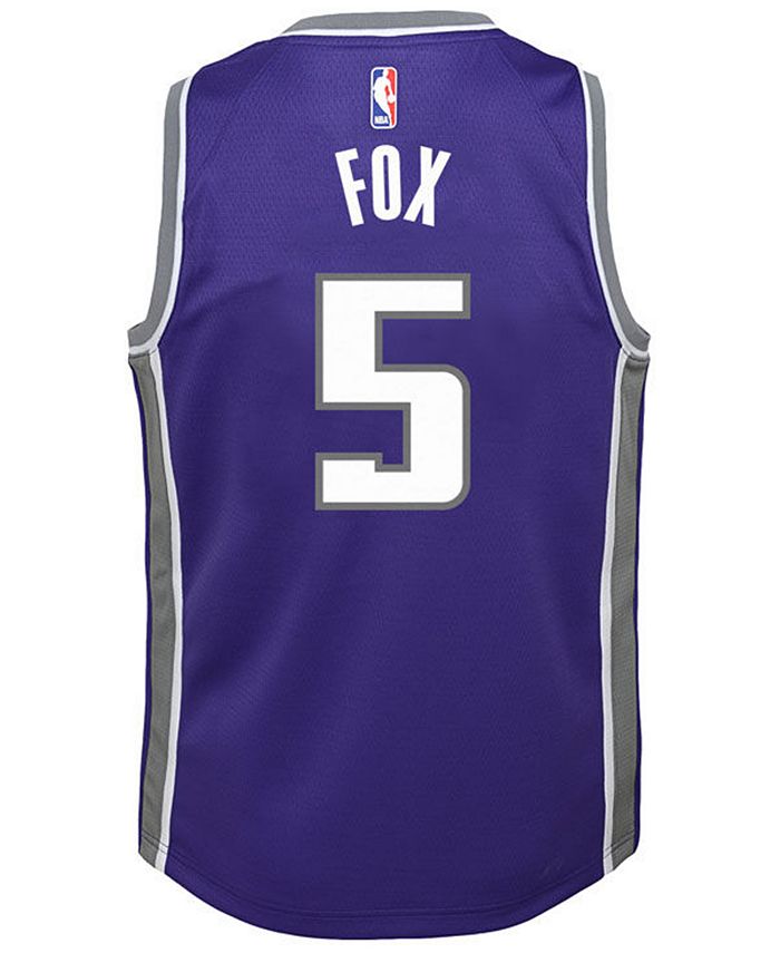 Nike Men's Sacramento Kings De'Aaron Fox #5 Purple Dri-FIT