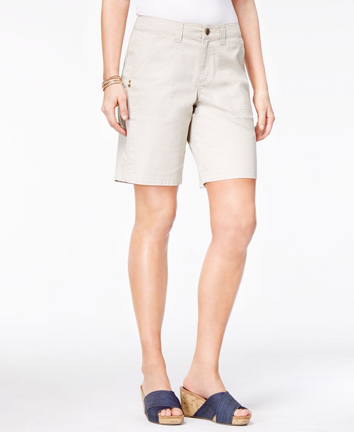 Style & Co Mid-Rise Utility Shorts, Created for Macy's - Macy's