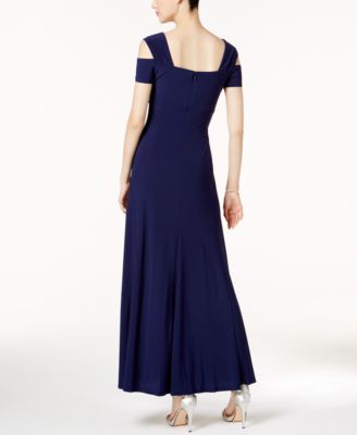 Ixos Vestito PEPEX Cold Shoulder con Maxi Spacco Frontale donna - Outlet