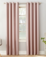 Sun Zero Grant Room Darkening Grommet Curtain Panel - Blush