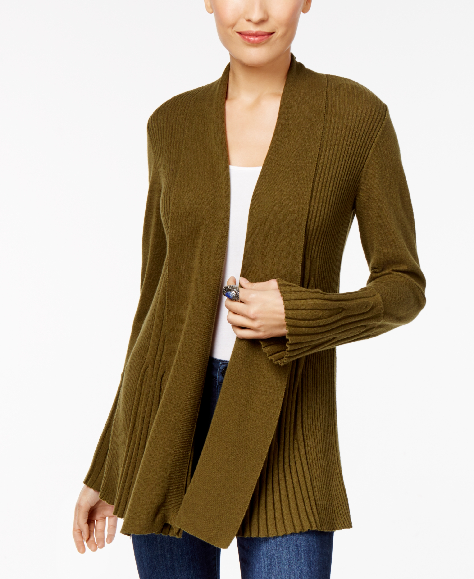 Style & co open front cardigan sales