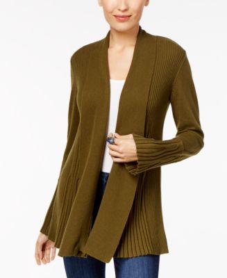 Style & Co Open Front Completer Cardigan - Gray XXL