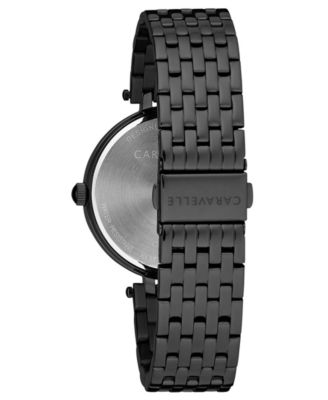  Women's Black Stainless Steel Bracelet Watch 38mm