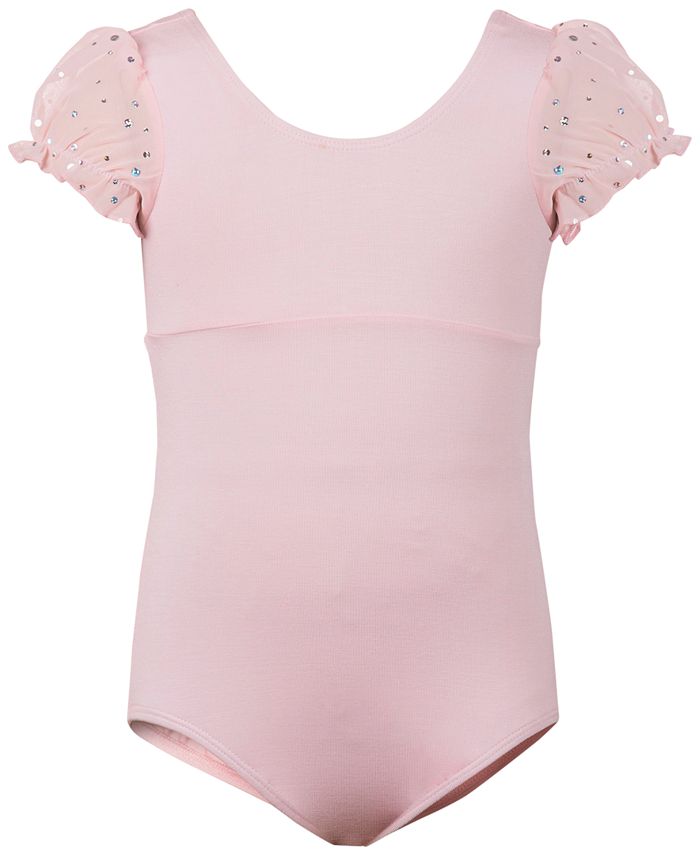 Flo Dancewear Embellished Puff-Sleeve Leotard, Little Girls & Big Girls ...