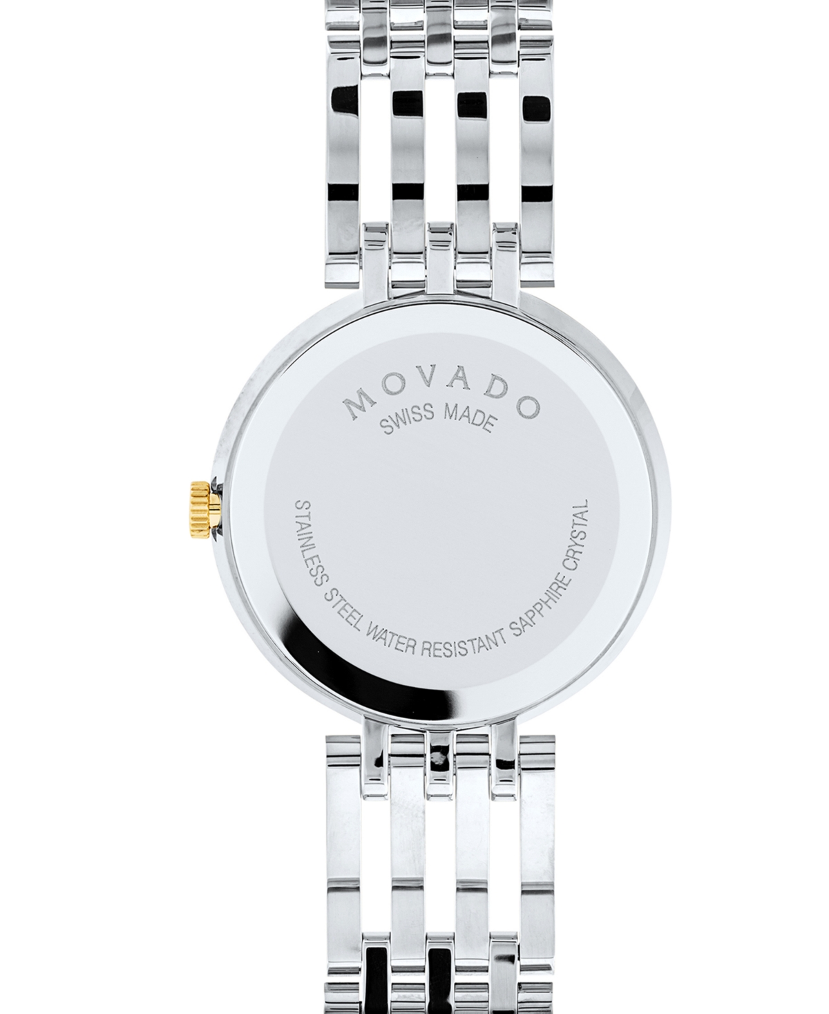 Shop Movado Women's Swiss Esperanza Diamond (1/4 Ct. T.w.) Two-tone Pvd Stainless Steel Bracelet Watch 28mm