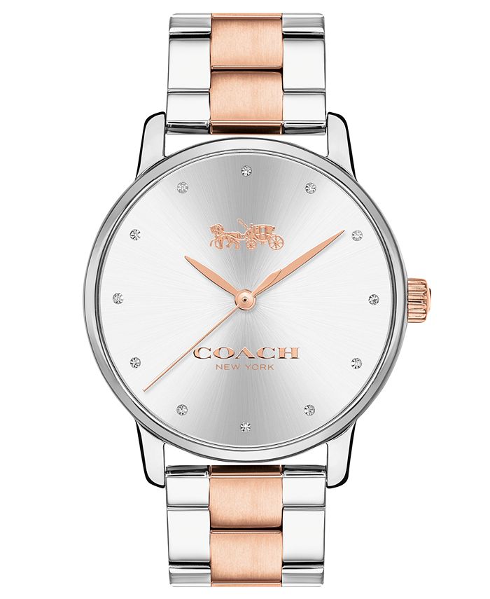 Coach watch two tone discount