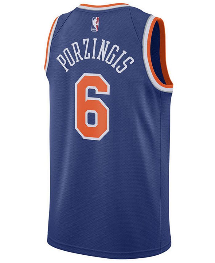 Nike Men's Kristaps Porzingis New York Knicks Icon Swingman Jersey - Macy's