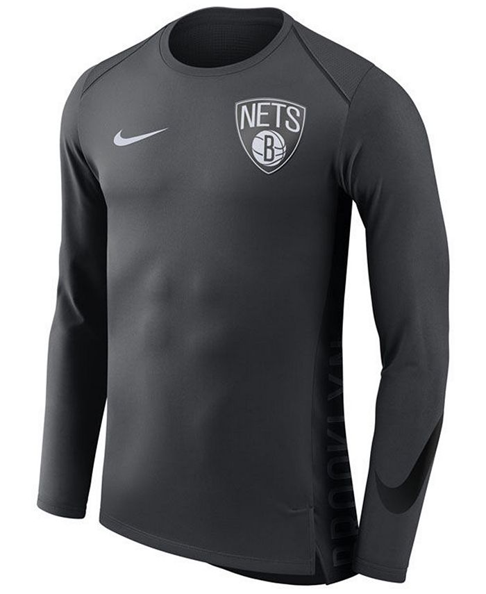 Nike Men's Brooklyn Nets Hyperlite Shooter Long Sleeve T-Shirt - Macy's