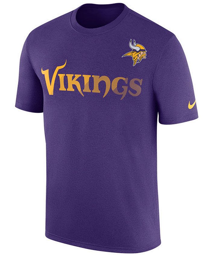 Nike Men's Minnesota Vikings Legend Sideline Team T-Shirt - Macy's