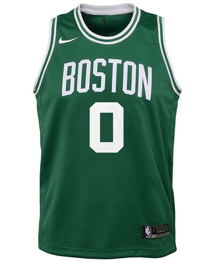 Men's Boston Celtics Jayson Tatum No.0 Green Swingman Jersey Icon Edition