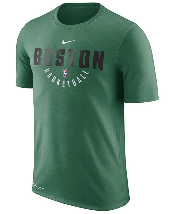Nike Men's Boston Celtics Dri-FIT Cotton Practice T-Shirt - Macy's