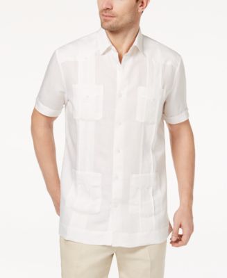Tasso Elba Men's Guayabera Shirt, Created for Macy's - Macy's