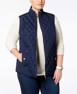 Charter Club Plus Size Quilted Vest 