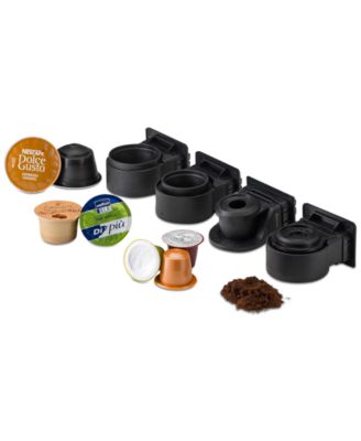 Gourmia GCM7000S Multi-Capsule  Espresso Machine Compatible with Nespresso, Docle Gusto, and Starbucks Pods 