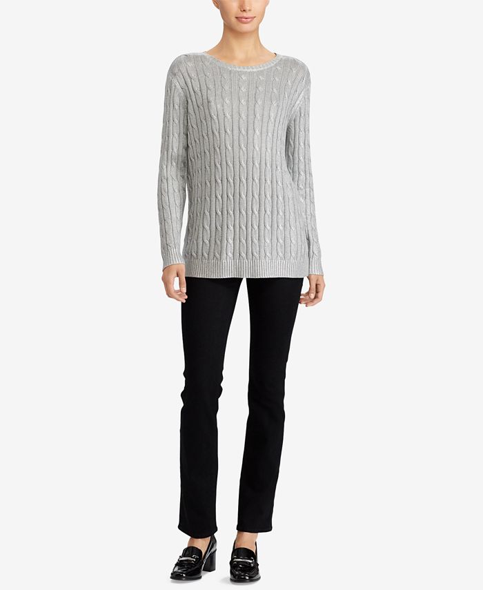Lauren Ralph Lauren Cable-Knit Sweater - Macy's