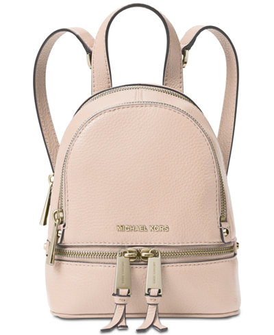 MICHAEL Michael Kors Rhea Zip Mini Messenger Backpack - Handbags ...