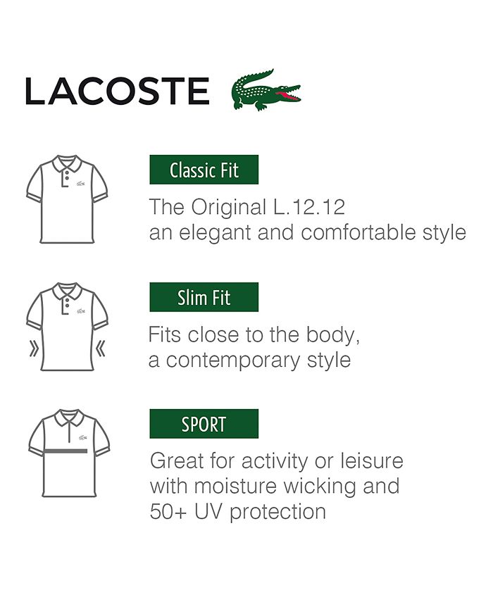 Relativ størrelse svejsning rødme Lacoste Men's Classic Fit Long-Sleeve L.12.12 Polo Shirt - Macy's