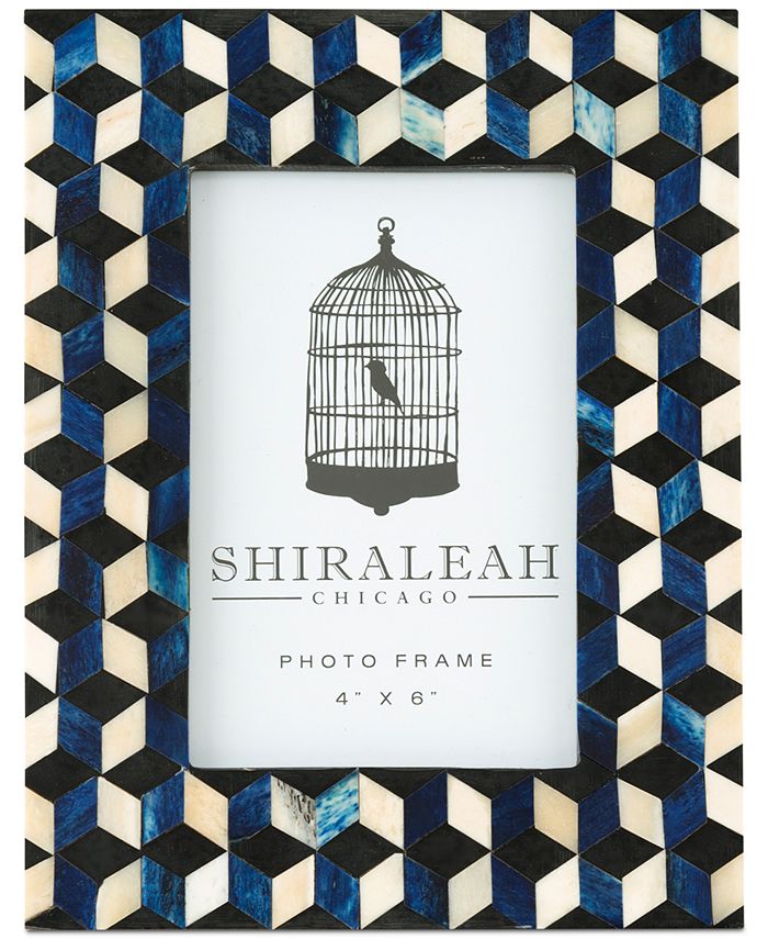 Shiraleah Loft Cube Inlay 4'' x 6'' Picture Frame - Macy's