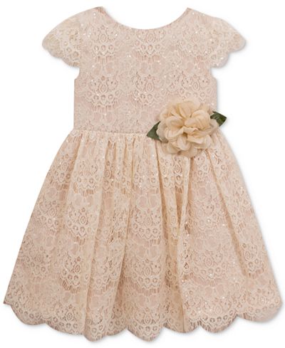 Rare Editions Sequin Lace Dress, Toddler Girls - Dresses - Kids & Baby - Macy&#39;s