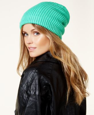 Free People - Juniors' Rib-Knit Slouchy Beanie