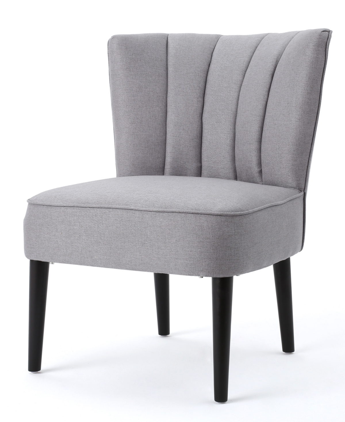 Noble House Zaidan Channel Accent Chair In Grey