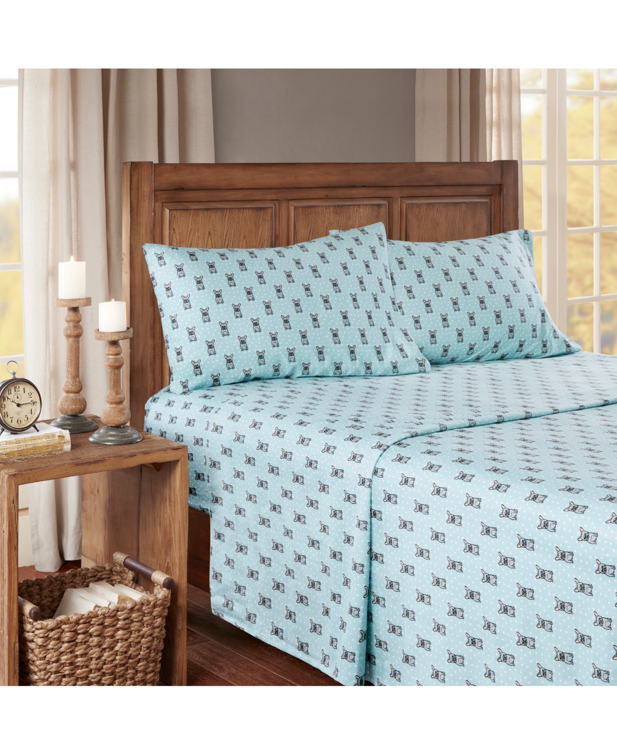 Madison Park Novelty Printed Cotton Flannel 3-pc. Sheet Set, Twin