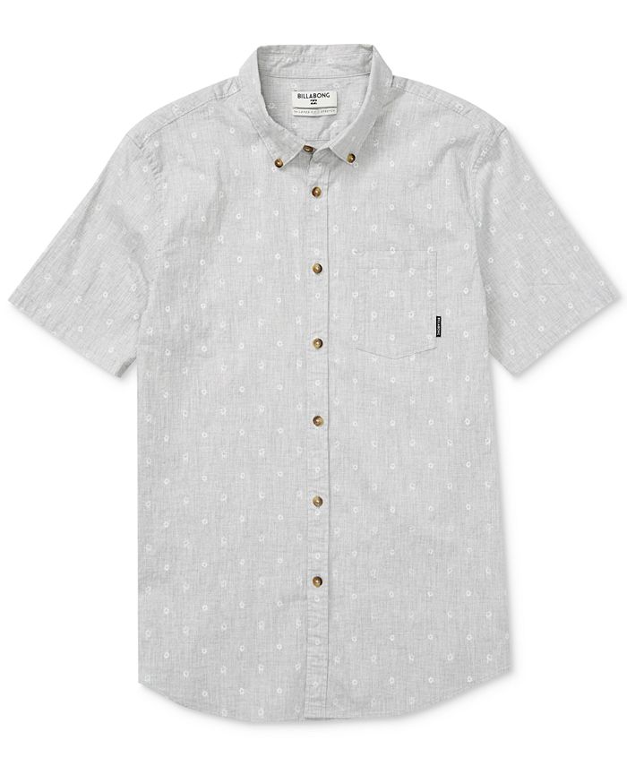 Billabong Men's Sundays Mini-Print Shirt - Macy's