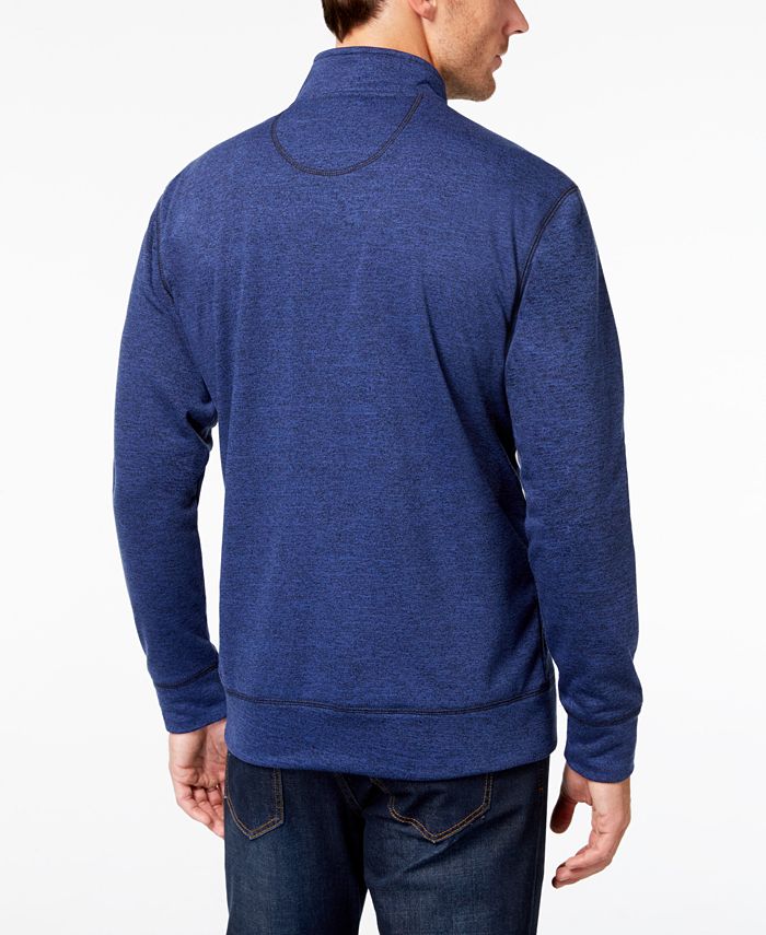 Weatherproof Vintage Men's Fleece Melange Quarter-Zip Sweater - Macy's
