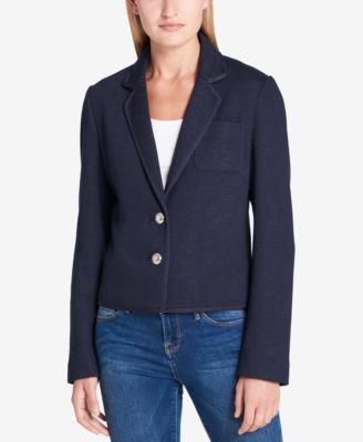 Tommy Hilfiger - Two-Button Blazer with Ribbed Trim