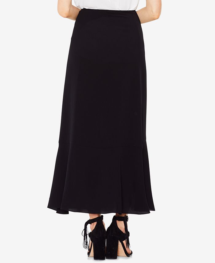 Vince Camuto Textured Faux-Wrap Ruffled Long Skirt & Reviews - Skirts ...