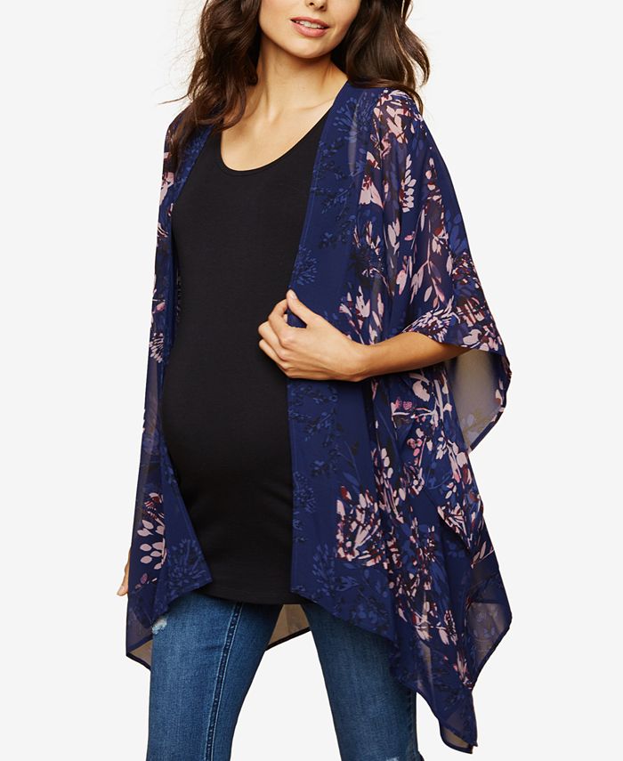Motherhood Maternity Printed Kimono Blouse Macy's