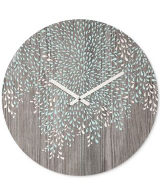 Deny Designs - Iveta Abolina Coastal Raindrops Round Clock