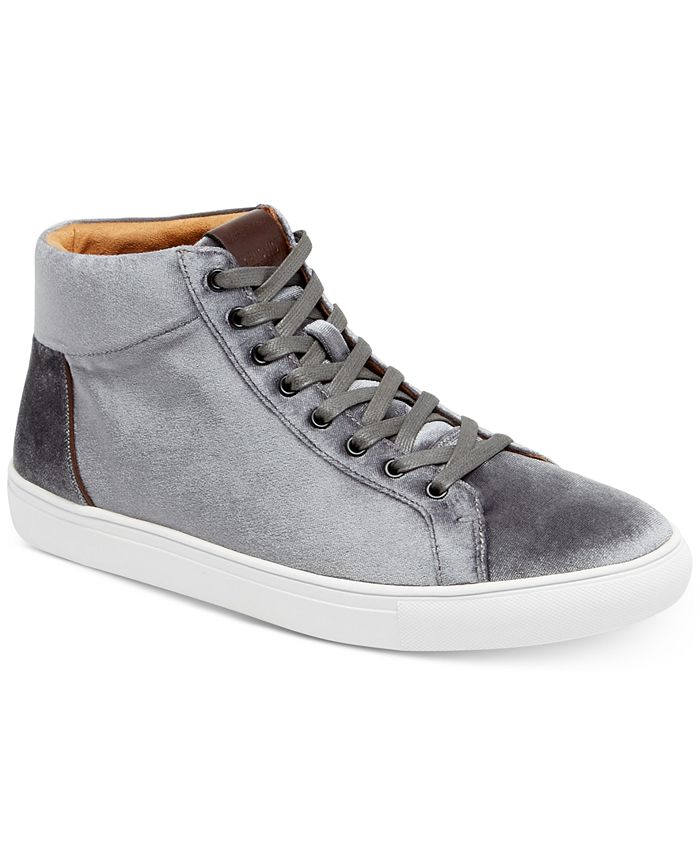 Kenneth Cole Reaction Men's Road High-Top Velvet Sneakers - Macy's